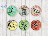 Motiv-Cabochons 1731 25mm (6 Stk)